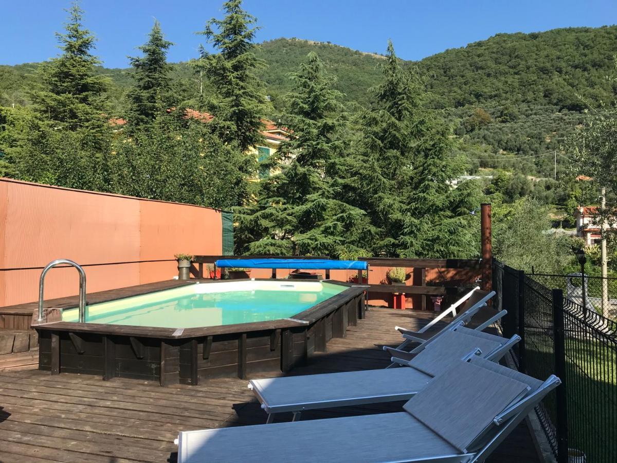 Casa Ginni Con Piscina E Giardino Caravonica Buitenkant foto