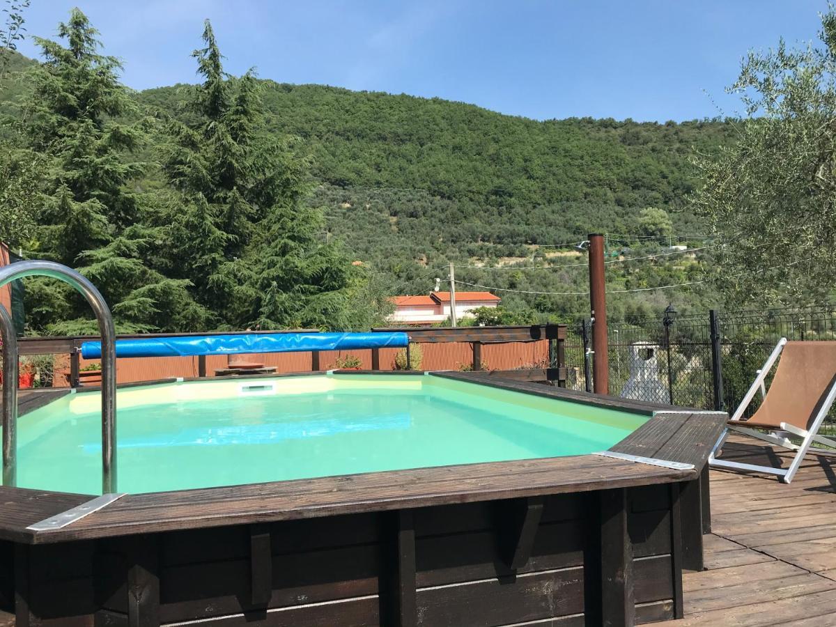 Casa Ginni Con Piscina E Giardino Caravonica Buitenkant foto
